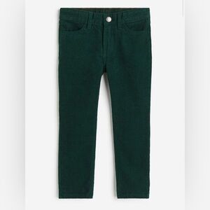 Kids Green Corduroy Pants
